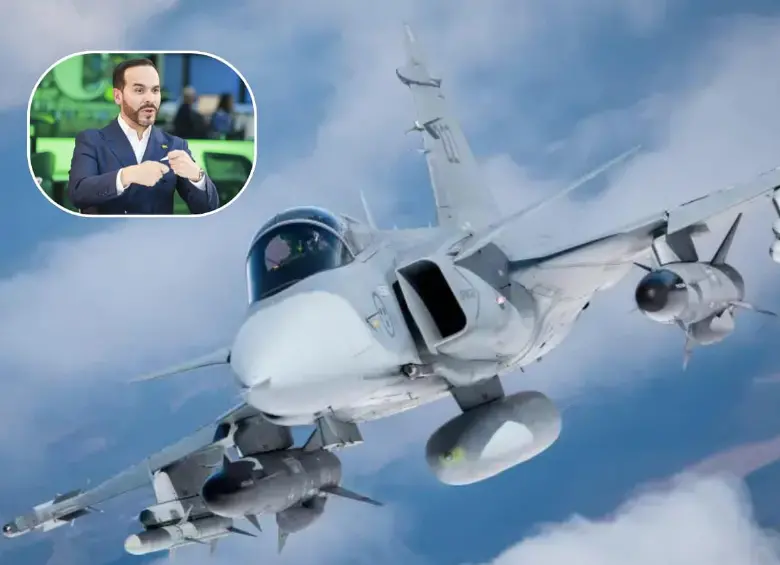 De La Espriella pide a EE. UU. vetar la compra de aviones Gripen E del gobierno Petro a la sueca Saab