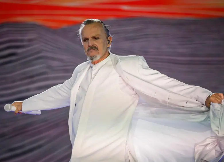 Miguel Bosé no viene a Medellín desde 2017. El año pasado estuvo en Bogotá, en el Festival Coordillera. FOTO Colprensa