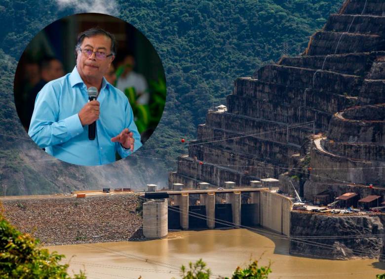 El presidente Gustavo Petro dijo que el proyecto solo puede entrar en operación luego de evacuar la población aguas abajo que esté en riesgo. FOTO: Camilo Suárez