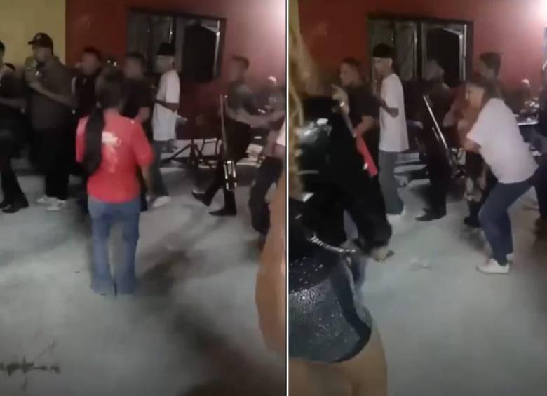 Una fiesta terminó en tiroteo en Irapuato, estado de Guanajuato. FOTOS: Capturas de video