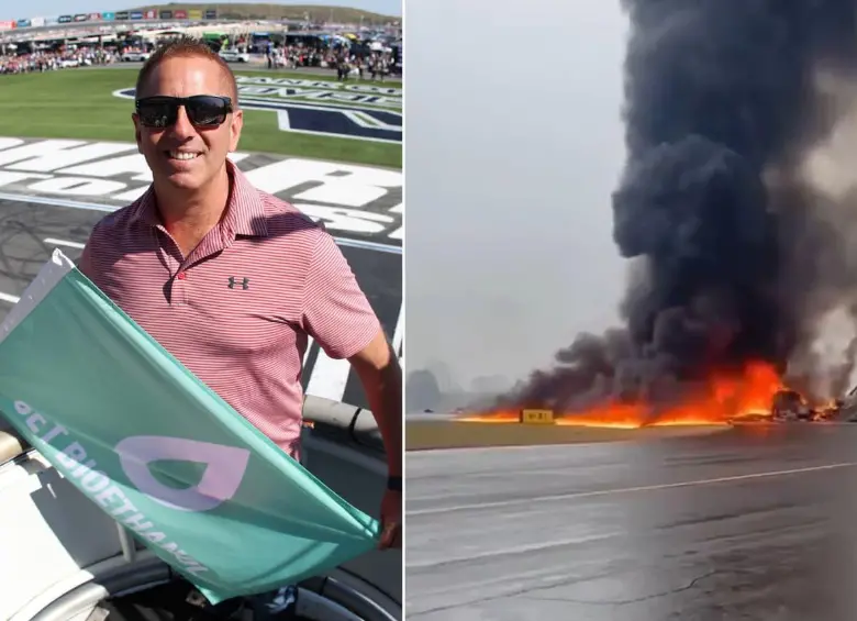 Un avión de negocios que sería de la compañia del expiloto de NASCAR Greg Biffle se estrelló este jueves 18 de diciembre. FOTOS: GETTY - Captura de video 