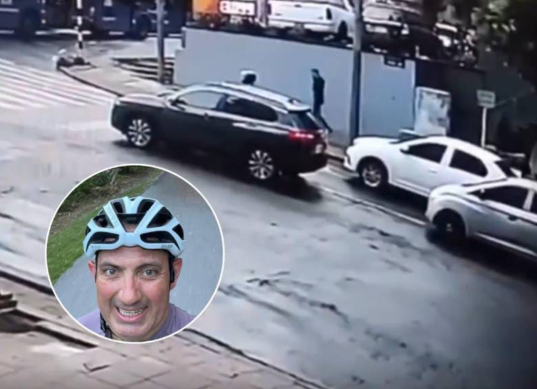 Un video reveló los momentos en que el empresario Gustavo Aponte y su escolta fueron asesinados a las afueras de un gimnasio en Bogotá. FOTOS: Captura de video