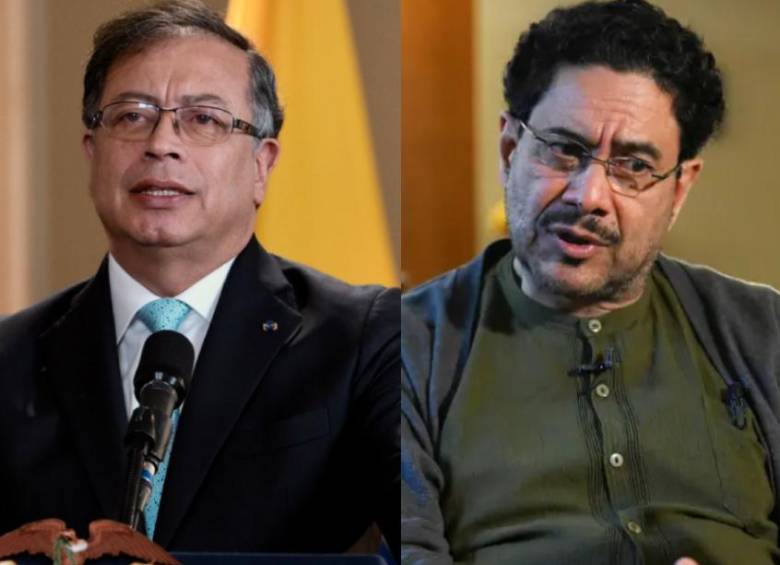 Presidente Gustavo Petro e Iván Cepeda, candidato presidencial. Fotos: AFP