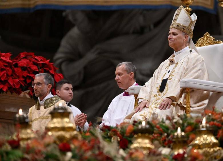 León XIV celebró su primera misa de Navidad tras ser elegido como papa en mayo de 2025. FOTO: VATICAN NEWS 