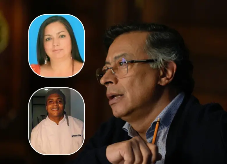 Gustavo Petro se pronunció por las muertes de Cristian Montaño y Sandra Cecilia Serrano Rodríguez. FOTOS: Colprensa - Tomadas de las redes sociales 