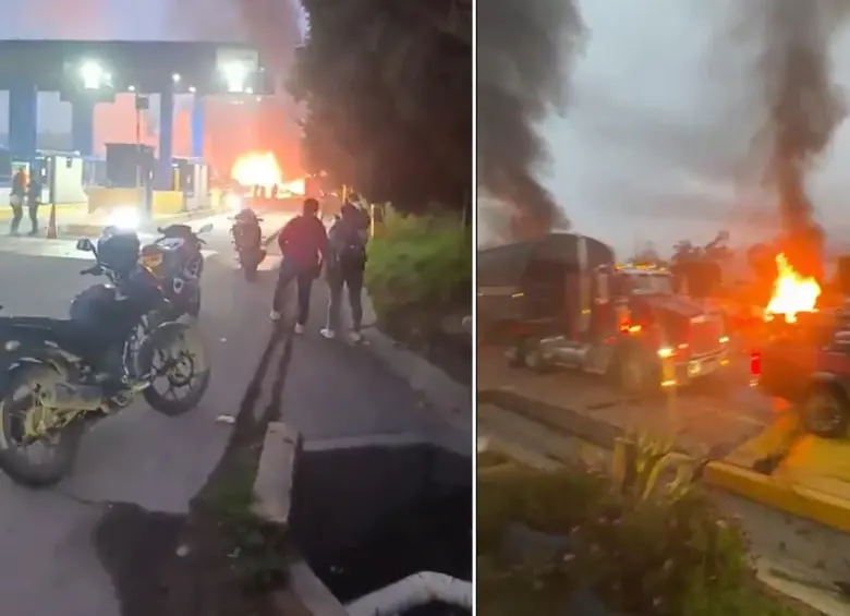 Explosión Zipaquirá- Ubaté. FOTO: Capturas de video 