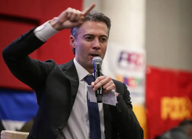 Daniel Quintero en la Convención Nacional del Pacto Histórico. FOTO: COLPRENSA