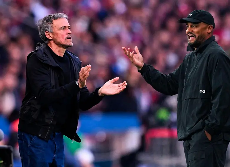 Dos partidos le ha ganado Kompany a Luis Enrique, mientras que el español solo ha vencido al belga en una ocasión. FOTOS: GETTY