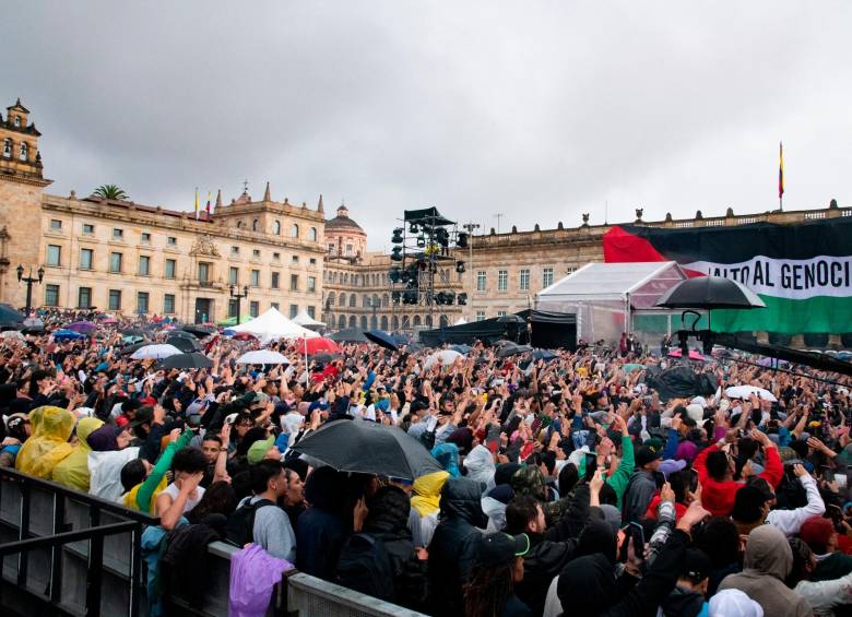 El evento se realizó el pasado 5 de julio en la Plaza de Bolívar de Bogotá. FOTO: PRESIDENCIA