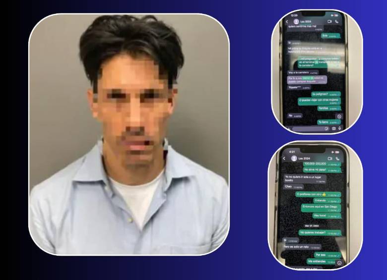 Estas son las conversación que había tenido Michael Jaime Inofuentes con una menor de 15 años en Medellín, Colombia. FOTOS: Tribunal de Distrito de Estados Unidos para el Distrito Este de Virginia