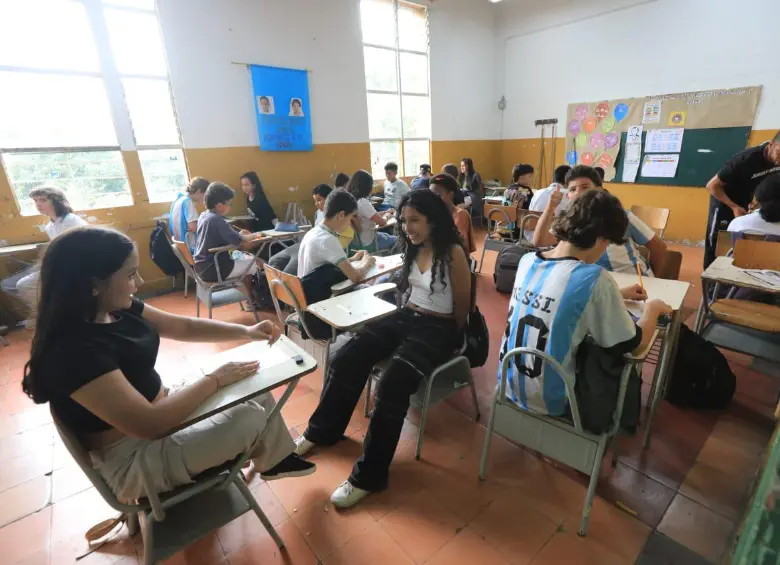 Algunos de los alumnos durante una de las jornadas de clase. FOTO: Esneyder Gutiérrez.