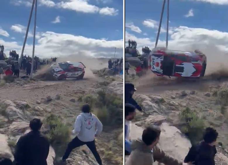 Muere espectador en accidente de rally en Córdoba, Argentina. FOTOS: Capturas de video