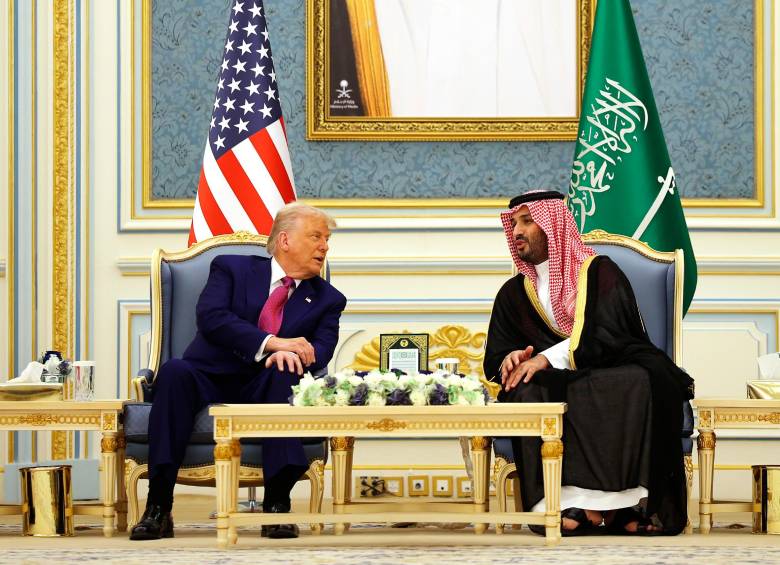 El presidente de Estados Unidos, Donald Trump, llenó de elogios esta semana al príncipe heredero saudí Mohamed bin Salmán. FOTO GETTY