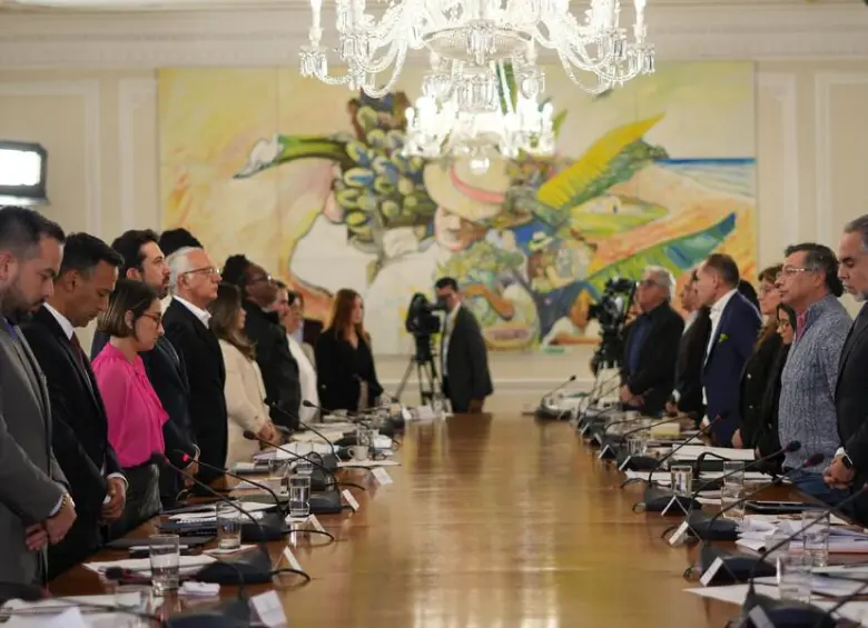 Consejo de Ministros antes de empezar. FOTO: COLPRENSA
