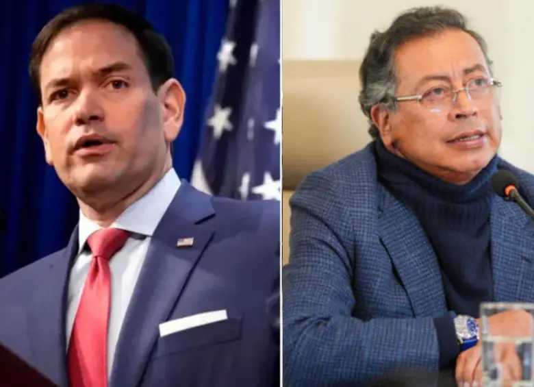 Gustavo Petro habló de Marco Rubio, secretario de Estado de Estados Unidos. FOTOS: GETTY - COLPRENSA 