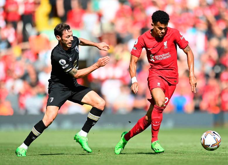 El futbolista colombiano ha conseguido nueve tantos con el Liverpool en todas las competencia que ha disputado. FOTO: GETTY