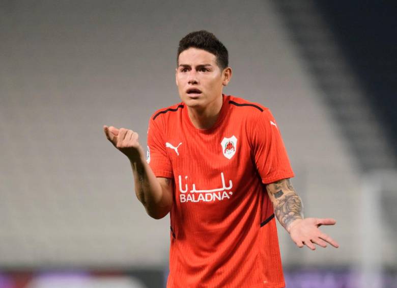 James Rodríguez jugó 21 minutos en el partido entre el Al-Rayyan y el Al-Markhiya Sports Club. FOTO GETTY