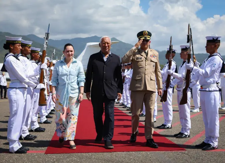 El presidente del Consejo Europeo, António Costa, llegó a Santa Marta para unirse a la IV Cumbre CELAC–UE. FOTO: Cancillería.