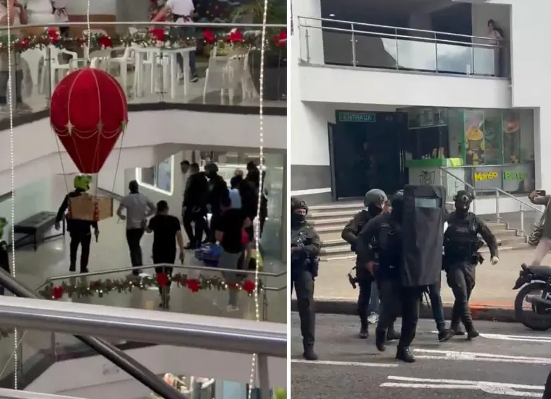 Un tiroteo se presentó este sábado en un centro comercial de Bucaramanga; dos personas fueron capturadas. FOTOS: Capturas de pantalla 
