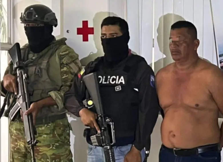 Capturaron en Ecuador a Pedro M., alias ‘Pepe’, jefe de los sicarios de Los Choneros. FOTO: Ministerio de Defensa de Ecuador