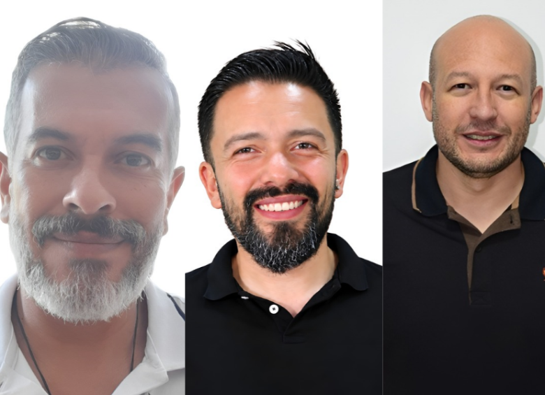 Jorge Ossa, Alex Tapia y David Vanegas son los investigadores de la Universidad de Medellín que hacen parte de DUNE. FOTO: Cortesía ciudadana.