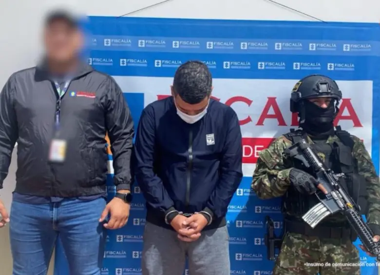 Huberth Leonardo Suárez Cárdenas fue enviado a la cárcel por solicitud de un juez de control de garantías. FOTO: Fisacalía General de la Nación 
