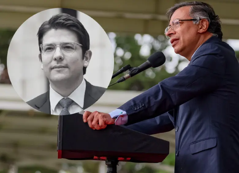 Lo hizo este martes en la ceremonia de ascenso de generales en donde empezó pidiendo un minuto de silencio para el “senador Mario Uribe Turbay (sic)”, confundiendo por segunda vez el nombre de Miguel Uribe. Fotos: Presidencia y Senado