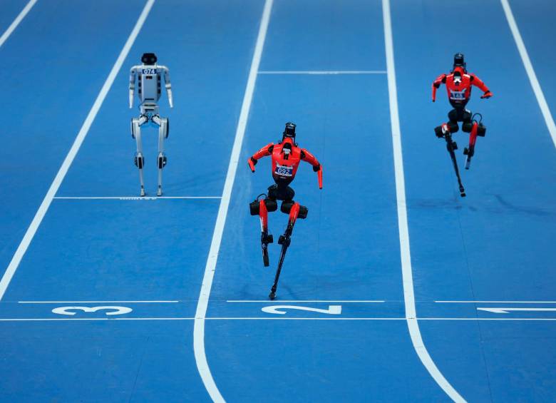 La marca que impuso Usain Bolt en 2009 y que no ha podido superar ningún humano desde esa época la batió un robot. FOTO GETTY 