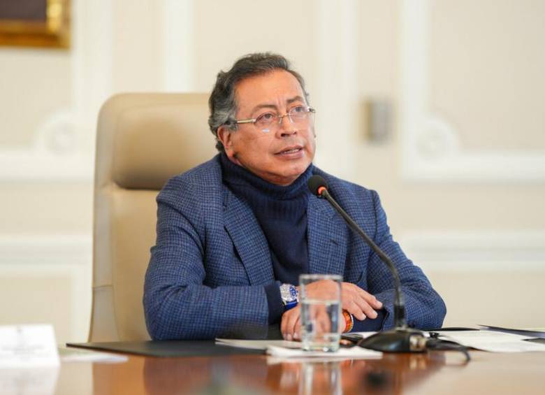 El presidente Gustavo Petro en el Consejo de Ministros. FOTO: COLPRENSA