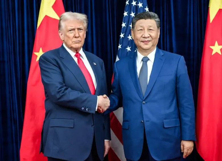 Los presidentes Donald Trump y Xi Jinping se reunirán en China este miércoles 13 de mayo de 2026. FOTO: Colprensa 