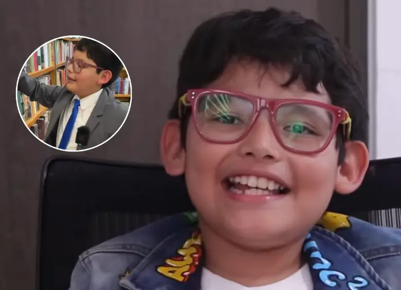 “David da Vinci” es un niño mexicano con un alto coeficiente intelectual. FOTOS: Capturas de videos