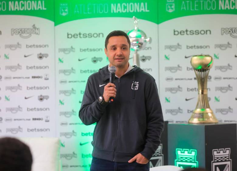 Sebastián Arango Botero espera que en su administración vuelva la comunión con los hinchas de Nacional. FOTO ESNEYDER GUTIÉRREZ