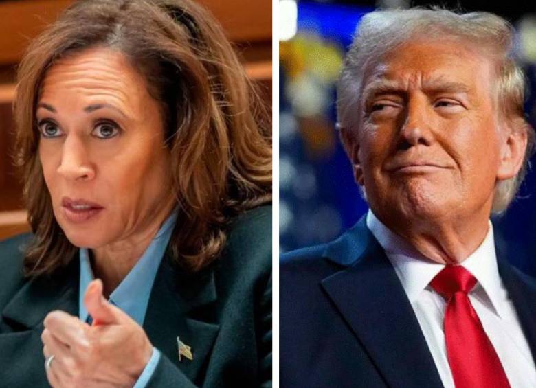 Kamala Harris felicitó a Donald Trump tras las elecicones presidenciales. Foto: GETTY y tomada de X @VP