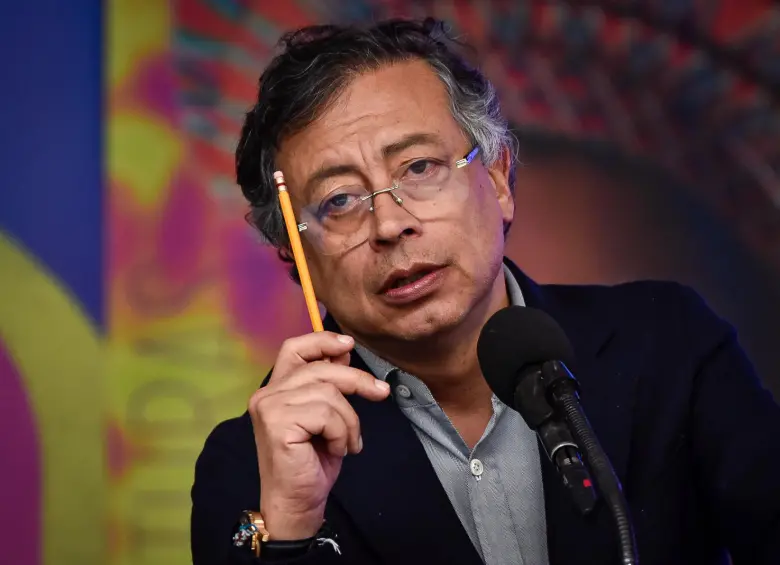 El presidente Gustavo Petro le lanzó dardos a uno de sus ministros por no efectuar un proyecto del cual él había dado la orden. Foto: Colprensa - Cristian Bayona