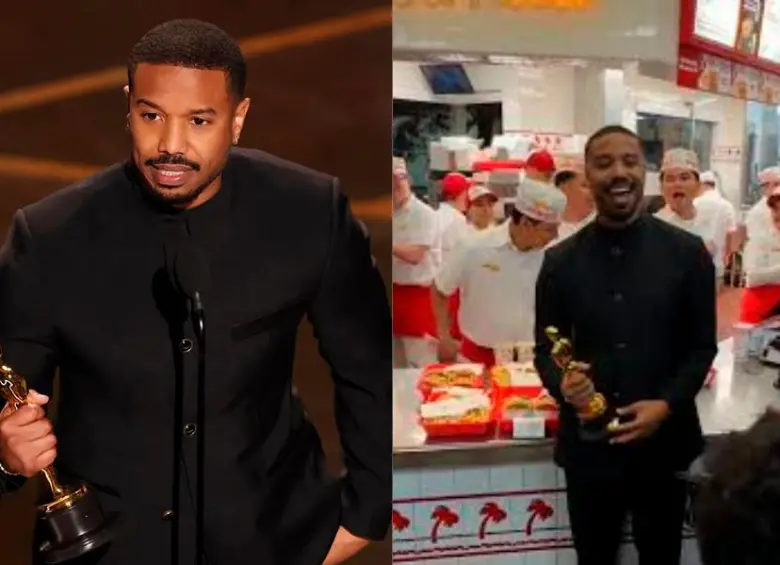 Michael B. Jordan ganó el Óscar por su doble papel en Sinners. FOTO: Getty / Redes sociales