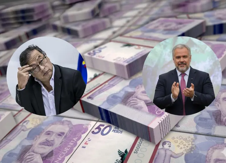 Iván Duque dejó el país con una deuda equivalente al 57% del PIB, pero con Petro llegaría a ser mayor al 60%. FOTO Colprensa, El Colombiano y Depositphotos. Montaje generado con IA.