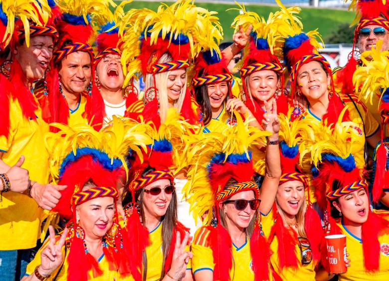 La afición colombiana ha sido una de las más numerosas del Mundial 2026, acompañando masivamente a la Tricolor en México y Estados Unidos. FOTO JUAN ANTONIO SÁNCHEZ