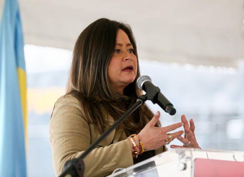 María Fernanda Rojas, ministra de Transporte. FOTO: Colprensa.