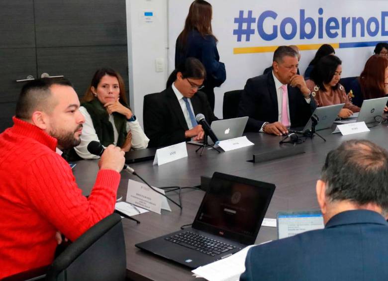 El viceministro de Relaciones Laborales, Edwin Palma, destacó los avances de las mesas de trabajo, las cuales han permitido escuchar a todos los sectores. Foto: Cortesía