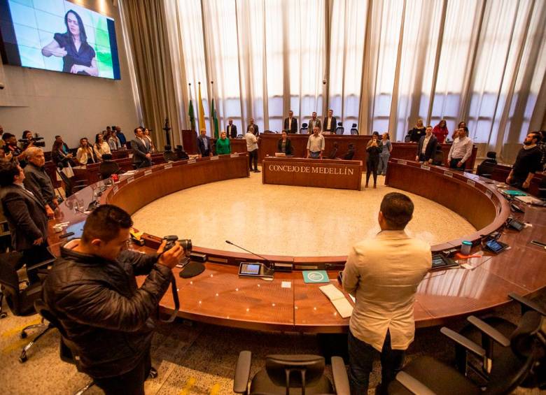 Este martes se hizo la instalación de las sesiones extras en el Concejo. FOTO Carlos Velásquez