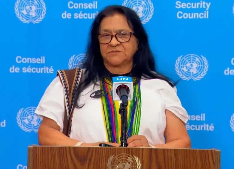 En el Consejo de Seguridad de la ONU realizado este 5 de enero de 2026, se abordó la crisis entre Estados Unidos y Venezuela. Leonor Zalabata Torres, embajadora de Colombia, presentó los puntos durante el encuentro. FOTO: Cancillería de Colombia