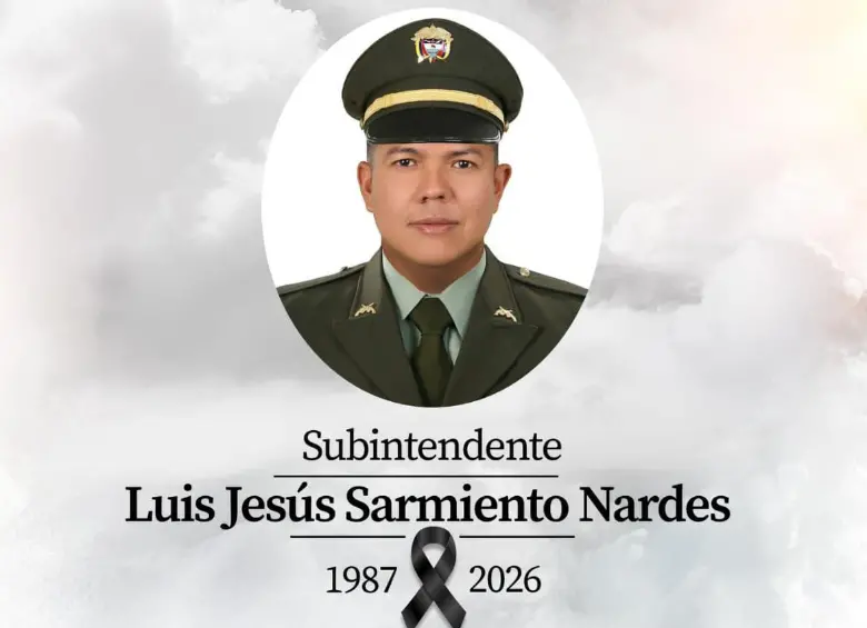 Luis Jesús Sarmiento Nardes murió en un ataque terrorista del ELN en Cúcuta, Norte de Santander. FOTO: Policía Nacional