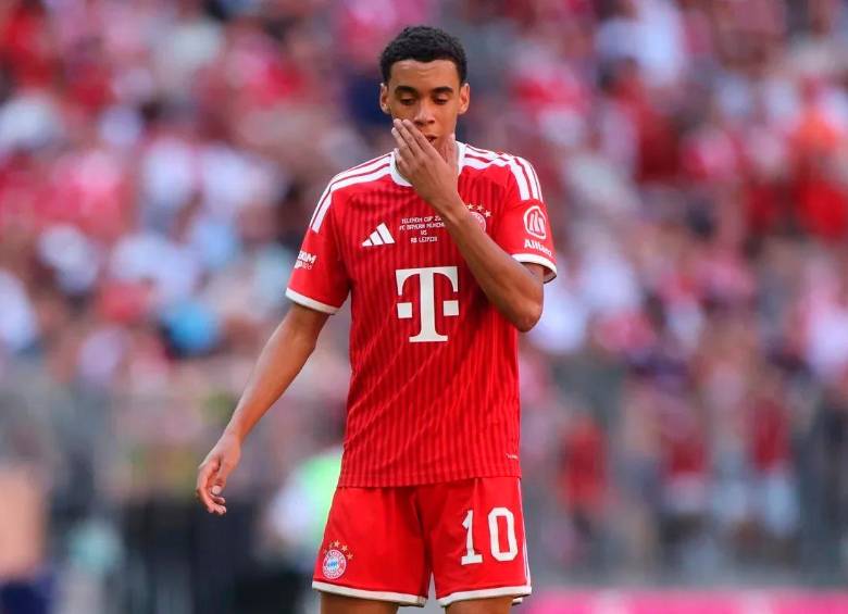 Jamal Musiala sufrió dos desmayos en los últimos partidos del Bayern. FOTO GETTY