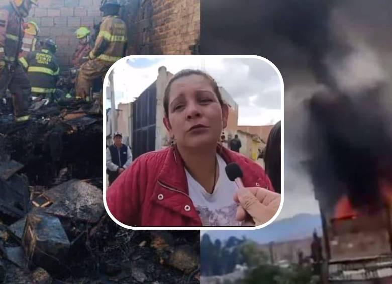 Un incendio estructural se presentó este miércoles en el municipio de Soacha, en Cundinamarca. FOTOS: Tomadas de redes sociales 