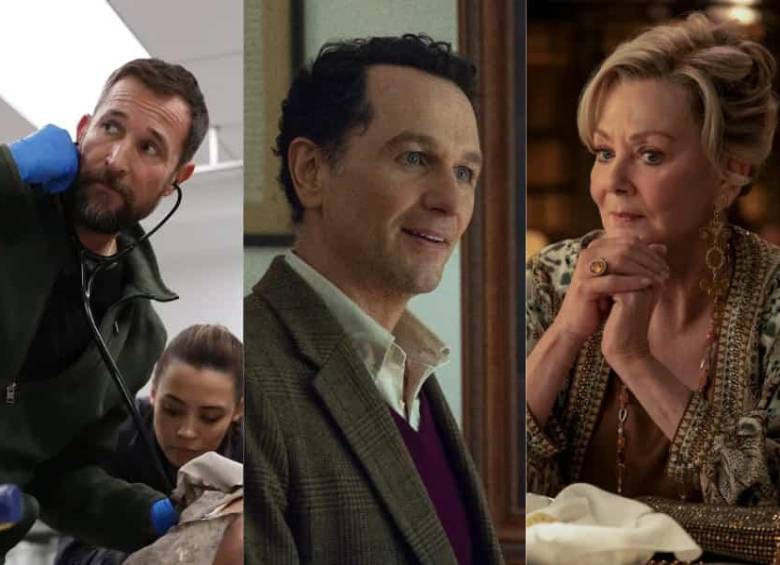 The Pitt, El misterio de Widow’s Bay y Hacks son algunas de las series que fueron premiadas en los Emmy 2026. FOTO: Apple TV y HBO Max.