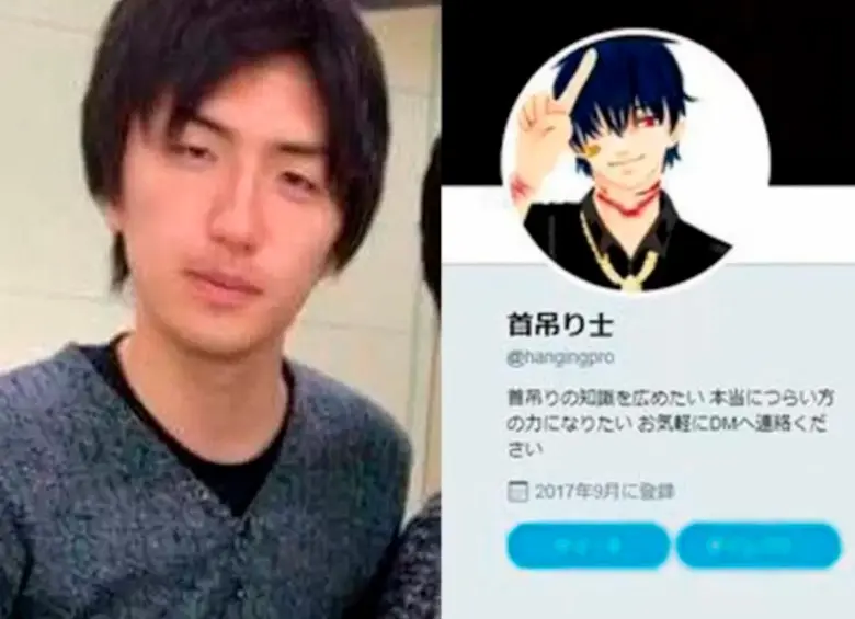 Takahiro Shiraishi y la imagen de su perfil de Twitter. FOTO: TOMADA DE LA RED X.