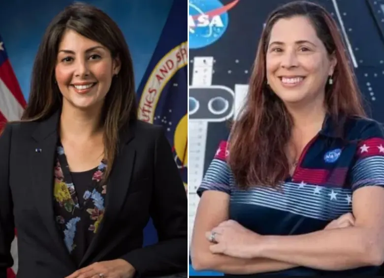 Ellas son las colombianas Liliana Villarreal y Diana Trujillo, quienes trabajan en la Nasa. FOTOS: Tomadas de redes sociales 