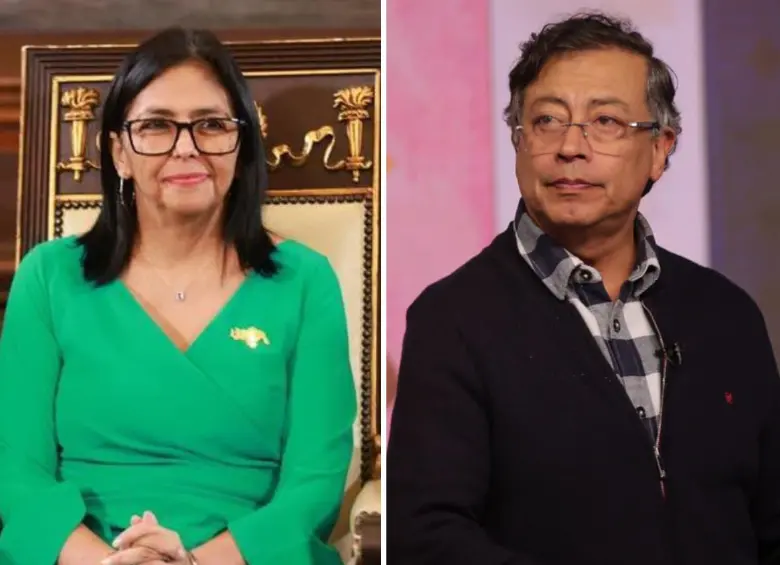 Delcy Rodríguez le respondió a Gustavo Petro sobre el “arancel cero” entre Colombia y Venezuela. FOTOS: XINHUA - COLPRENSA 
