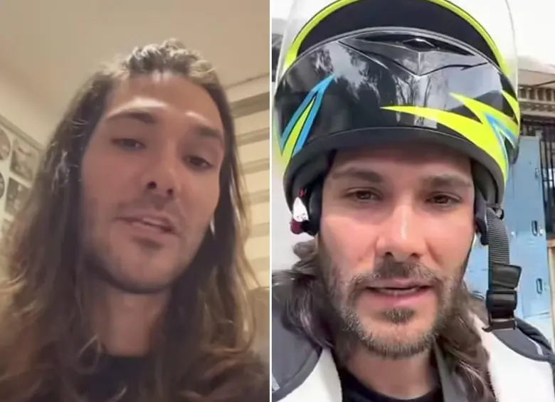 El cantante Riko ‘El Monumental’ ahora hace domicilios en las calles de Medellín. FOTOS: Capturas de video.