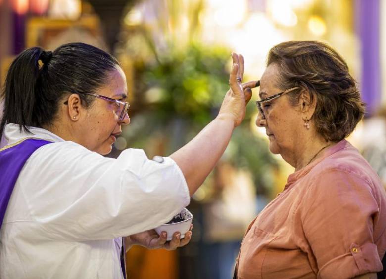 Celebración del Miércoles de Ceniza. Foto: Carlos Alberto Velásquez Piedrahíta.